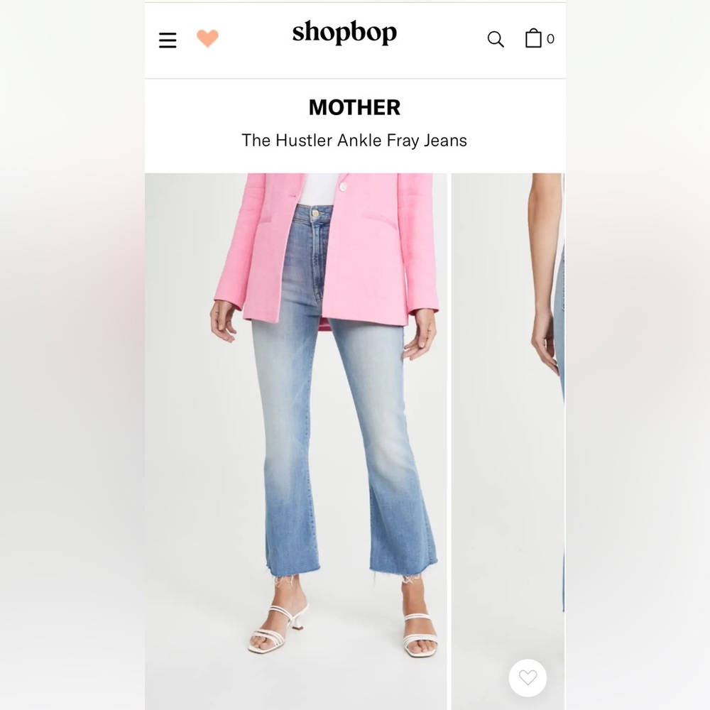 Mother Denim Hustler Ankle Fray Jeans
